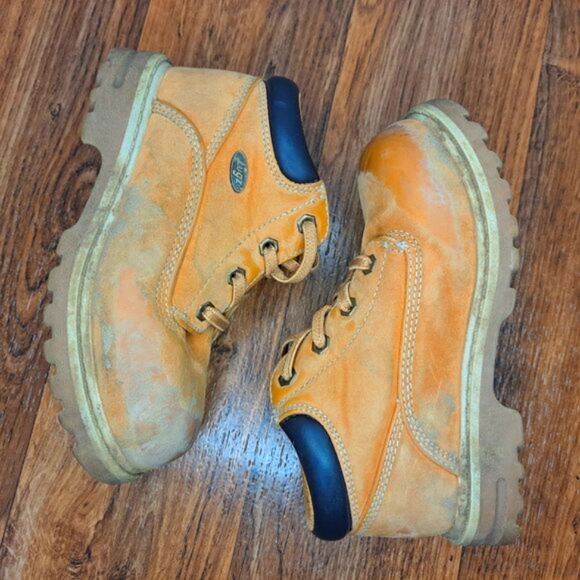 Lugz Tan Lace Up Work Boots Toddler Size 11 - Picture 2 of 6